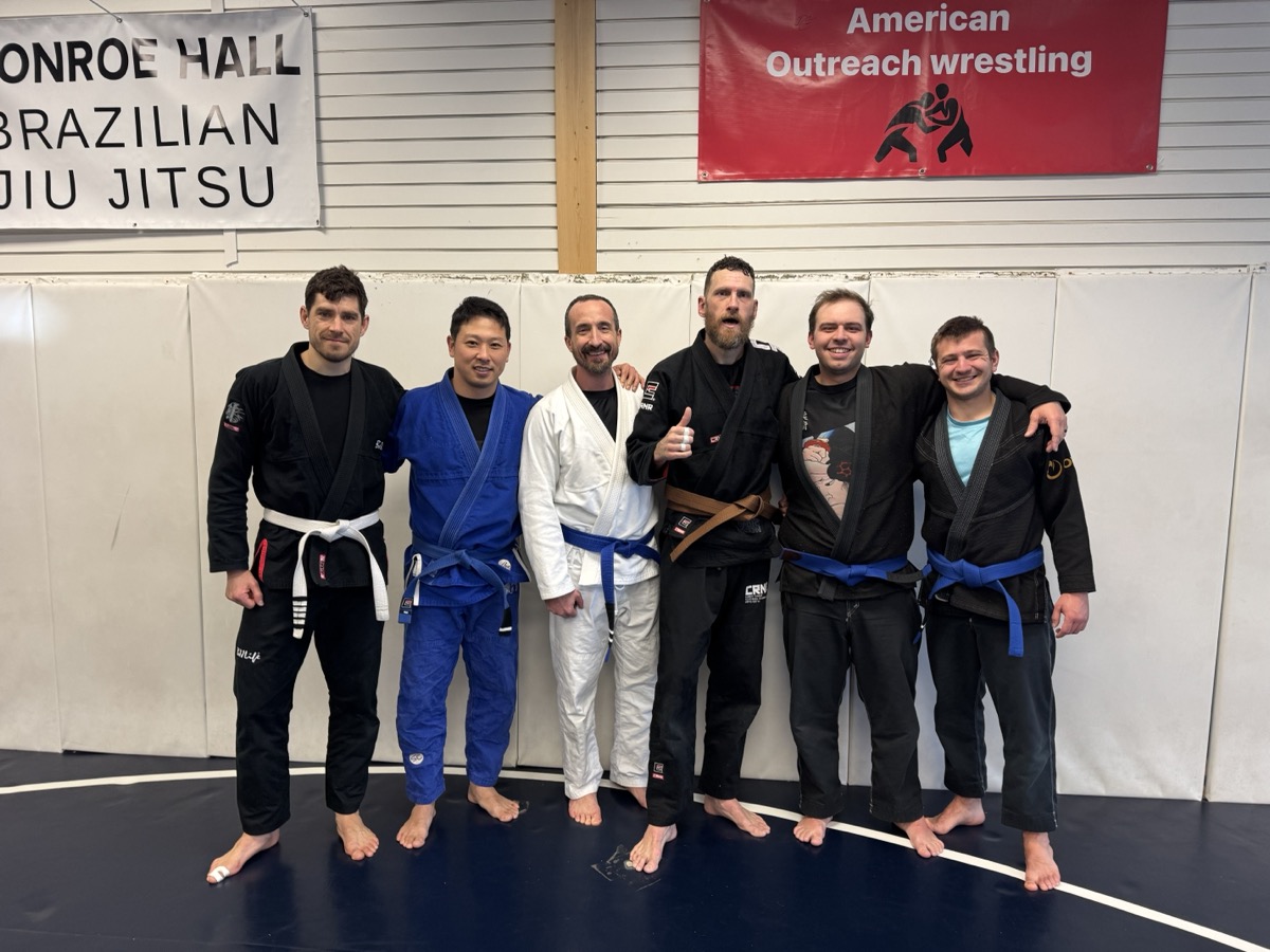 Erik with his jiu-jitsu training group